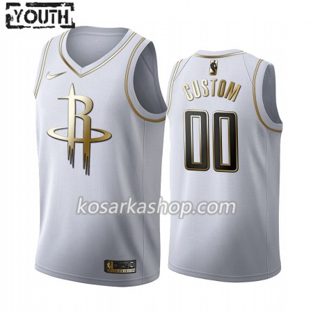 Dres Houston Rockets Prilagođeni Nike 2019-20 Bijela Golden Edition Swingman - Dječji